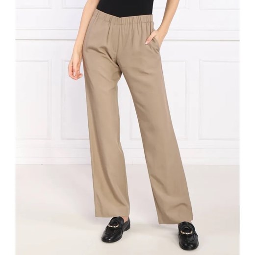 Samsøe Samsøe Spodnie | Regular Fit | z dodatkiem lnu ze sklepu Gomez Fashion Store w kategorii Spodnie damskie - zdjęcie 184511369