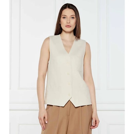 Marc O' Polo Lniana kamizelka | Regular Fit ze sklepu Gomez Fashion Store w kategorii Kamizelki damskie - zdjęcie 184511385