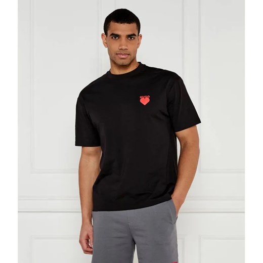 HUGO T-shirt Dewdam | Loose fit ze sklepu Gomez Fashion Store w kategorii T-shirty męskie - zdjęcie 184511429