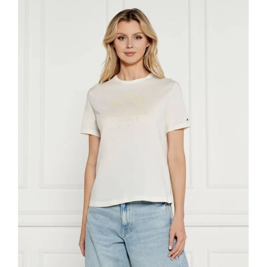 Tommy Hilfiger T-shirt | Regular Fit ze sklepu Gomez Fashion Store w kategorii Bluzki damskie - zdjęcie 184511476