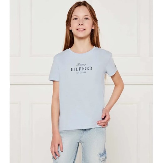 Tommy Hilfiger T-shirt | Regular Fit ze sklepu Gomez Fashion Store w kategorii Bluzki dziewczęce - zdjęcie 184511505