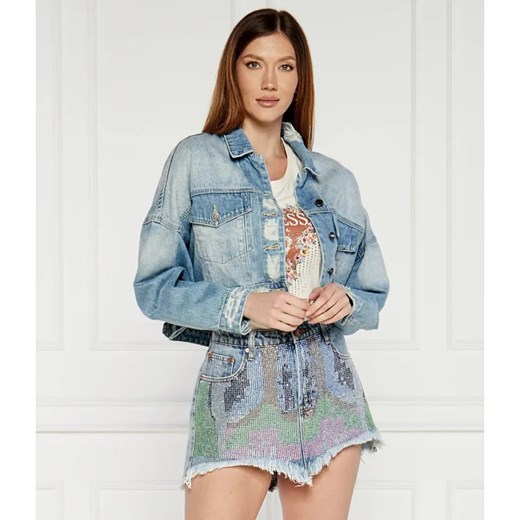 One Teaspoon Jeansowa kurtka EAGLE | Cropped Fit ze sklepu Gomez Fashion Store w kategorii Kurtki damskie - zdjęcie 184511515