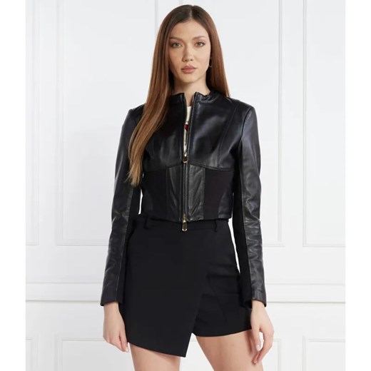 Pinko Skórzana kurtka | Cropped Fit ze sklepu Gomez Fashion Store w kategorii Kurtki damskie - zdjęcie 184511655