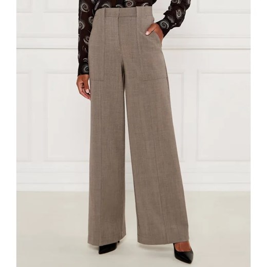 Pinko Spodnie | flare fit | z dodatkiem wełny ze sklepu Gomez Fashion Store w kategorii Spodnie damskie - zdjęcie 184511705
