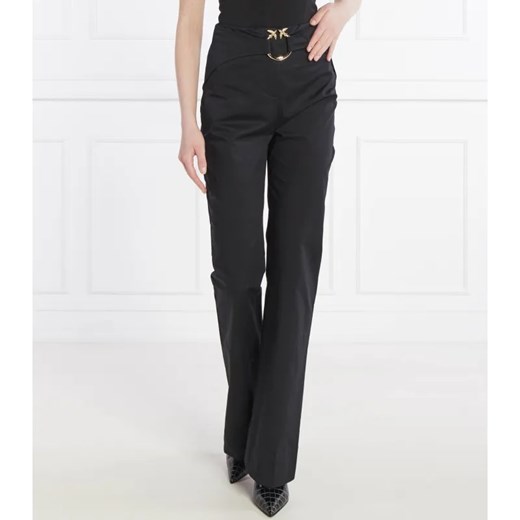 Pinko Spodnie z paskiem | flare fit | high waist ze sklepu Gomez Fashion Store w kategorii Spodnie damskie - zdjęcie 184511858