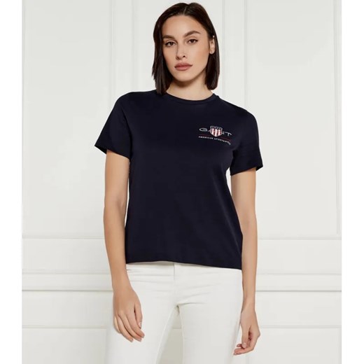 Gant T-shirt | Regular Fit ze sklepu Gomez Fashion Store w kategorii Bluzki damskie - zdjęcie 184511867