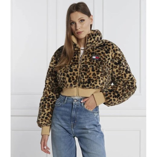 Tommy Jeans Kurtka LEO FAUX | Cropped Fit ze sklepu Gomez Fashion Store w kategorii Kurtki damskie - zdjęcie 184511875