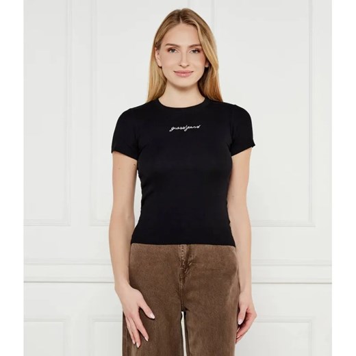 Guess Jeans T-shirt EMBRO | Slim Fit ze sklepu Gomez Fashion Store w kategorii Bluzki damskie - zdjęcie 184512006