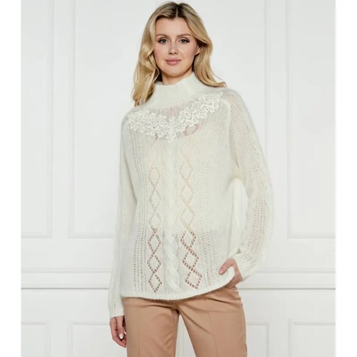 TWINSET Półgolf | Regular Fit | z dodatkiem wełny ze sklepu Gomez Fashion Store w kategorii Swetry damskie - zdjęcie 184512026