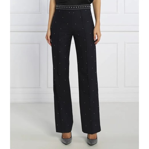 Pinko Wełniane spodnie PEPITA | Regular Fit ze sklepu Gomez Fashion Store w kategorii Spodnie damskie - zdjęcie 184512277