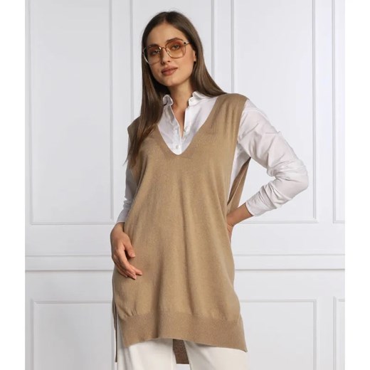 RIANI Wełniany bezrękawnik | Relaxed fit | z dodatkiem jedwabiu ze sklepu Gomez Fashion Store w kategorii Kamizelki damskie - zdjęcie 184512298