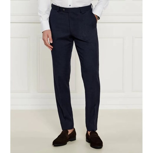 Oscar Jacobson Wełniany spodnie DENZ | Regular Fit ze sklepu Gomez Fashion Store w kategorii Spodnie męskie - zdjęcie 184512309