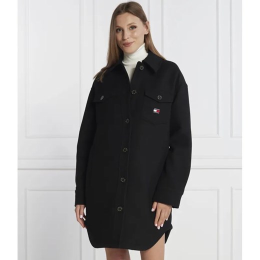 Tommy Jeans Kurtka | Oversize fit | z dodatkiem wełny ze sklepu Gomez Fashion Store w kategorii Kurtki damskie - zdjęcie 184512346