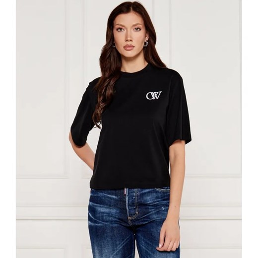 OFF-WHITE T-shirt | Relaxed fit ze sklepu Gomez Fashion Store w kategorii Bluzki damskie - zdjęcie 184512475