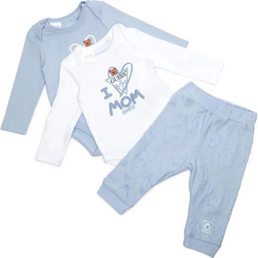 Guess Body 2-pack + spodnie | Regular Fit ze sklepu Gomez Fashion Store w kategorii Komplety niemowlęce - zdjęcie 184512639