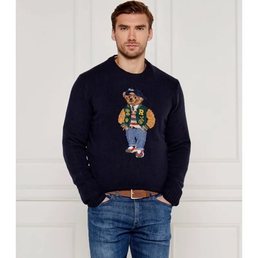 POLO RALPH LAUREN Wełniany sweter | Regular Fit | z dodatkiem kaszmiru ze sklepu Gomez Fashion Store w kategorii Swetry męskie - zdjęcie 184512839