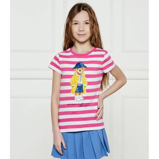 POLO RALPH LAUREN T-shirt | Regular Fit ze sklepu Gomez Fashion Store w kategorii Bluzki dziewczęce - zdjęcie 184512869
