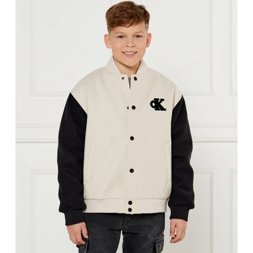 Calvin Klein Jeans Kurtka bomber HEATHER | Regular Fit ze sklepu Gomez Fashion Store w kategorii Kurtki chłopięce - zdjęcie 184513069