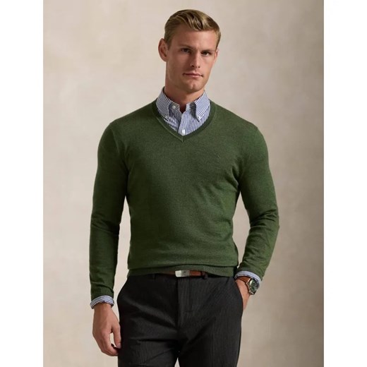 POLO RALPH LAUREN Wełniany sweter | Slim Fit ze sklepu Gomez Fashion Store w kategorii Swetry męskie - zdjęcie 184513138