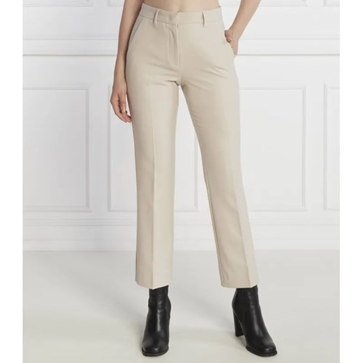 Marella Spodnie cygaretki GALVANO | Regular Fit | z dodatkiem wełny ze sklepu Gomez Fashion Store w kategorii Spodnie damskie - zdjęcie 184513335