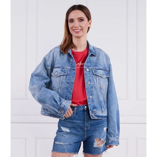 Pepe Jeans London Kurtka jeansowa TURNER RAINBOW | Regular Fit ze sklepu Gomez Fashion Store w kategorii Kurtki damskie - zdjęcie 184513345
