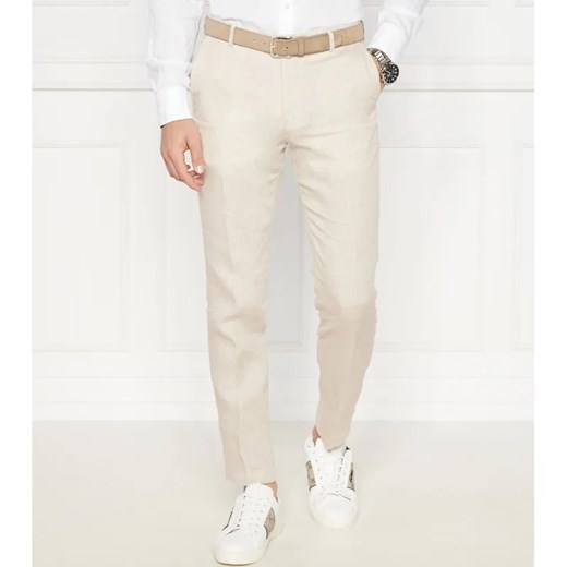 Joop! Lniane spodnie JT-18Hank | Slim Fit ze sklepu Gomez Fashion Store w kategorii Spodnie męskie - zdjęcie 184513486