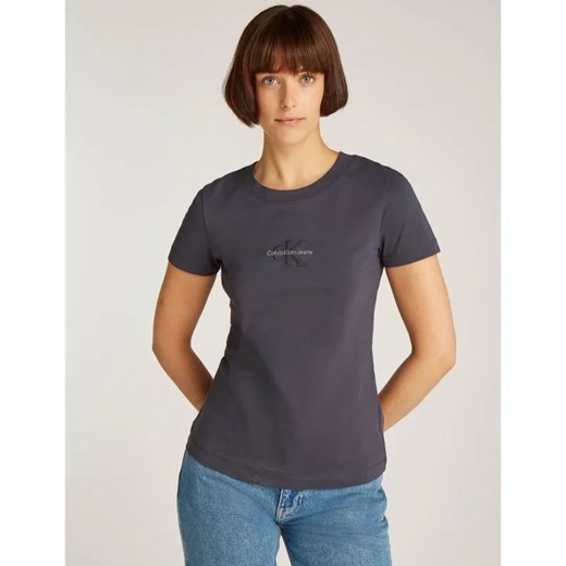 Calvin Klein Jeans T-shirt | Regular Fit ze sklepu Gomez Fashion Store w kategorii Bluzki damskie - zdjęcie 184513595