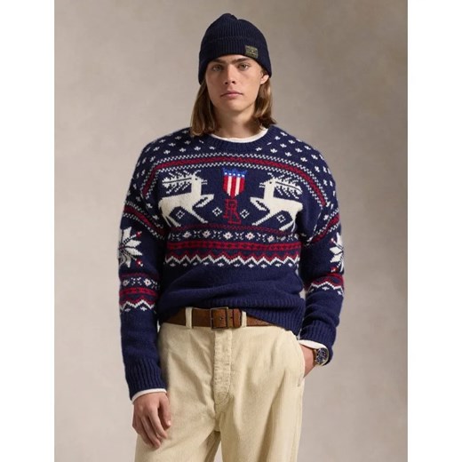 POLO RALPH LAUREN Wełniany sweter | Regular Fit ze sklepu Gomez Fashion Store w kategorii Swetry męskie - zdjęcie 184513787