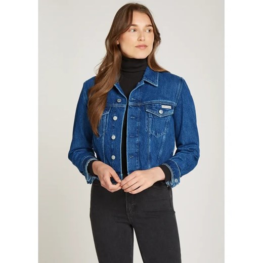 Calvin Klein Jeans Jeansowa kurtka 90s | Cropped Fit ze sklepu Gomez Fashion Store w kategorii Kurtki damskie - zdjęcie 184513828