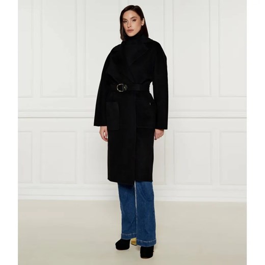 Elisabetta Franchi Wełniany płaszcz ze sklepu Gomez Fashion Store w kategorii Płaszcze damskie - zdjęcie 184513869