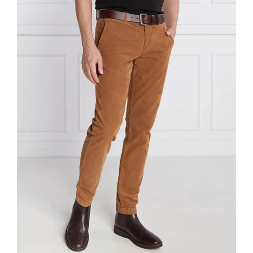 Tommy Hilfiger Spodnie chino BLEECKER CHINO CORDUROY GMD | Slim Fit ze sklepu Gomez Fashion Store w kategorii Spodnie męskie - zdjęcie 184513958