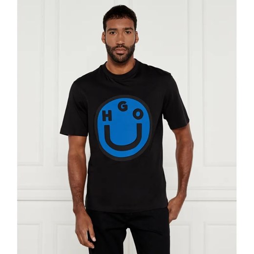 Hugo Blue T-shirt Nimper | Regular Fit ze sklepu Gomez Fashion Store w kategorii T-shirty męskie - zdjęcie 184514065