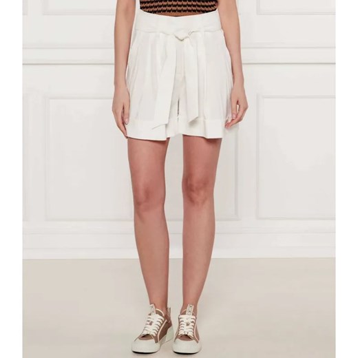 Marc Cain Lniane szorty | Relaxed fit | high waist ze sklepu Gomez Fashion Store w kategorii Szorty - zdjęcie 184514067