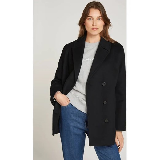 Calvin Klein Płaszcz | z dodatkiem wełny ze sklepu Gomez Fashion Store w kategorii Płaszcze damskie - zdjęcie 184514159