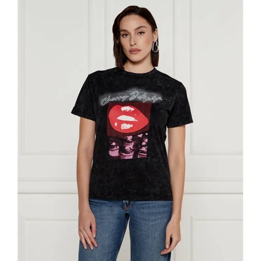 HUGO T-shirt Damacia_2 | Regular Fit ze sklepu Gomez Fashion Store w kategorii Bluzki damskie - zdjęcie 184514298