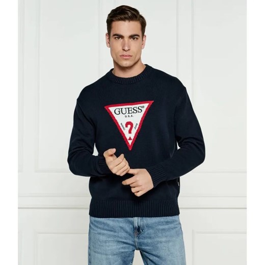 Guess Jeans Sweter | Regular Fit ze sklepu Gomez Fashion Store w kategorii Bluzy męskie - zdjęcie 184514319
