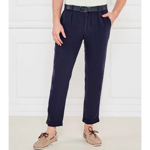 POLO RALPH LAUREN Lniane spodnie chino | Slim Fit ze sklepu Gomez Fashion Store w kategorii Spodnie męskie - zdjęcie 184514337