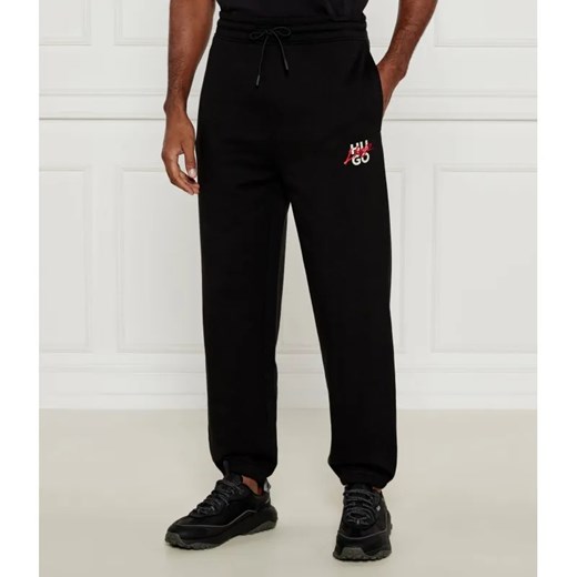 HUGO Spodnie dresowe Dlogopante | Relaxed fit ze sklepu Gomez Fashion Store w kategorii Spodnie męskie - zdjęcie 184514396