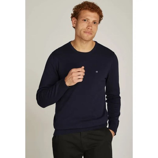 Calvin Klein Sweter | Regular Fit | z dodatkiem jedwabiu ze sklepu Gomez Fashion Store w kategorii Swetry męskie - zdjęcie 184514659