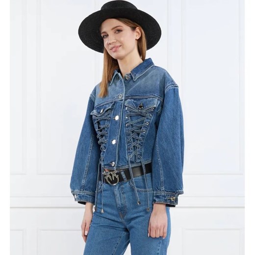 Pinko Kurtka jeansowa | Cropped Fit ze sklepu Gomez Fashion Store w kategorii Kurtki damskie - zdjęcie 184514899