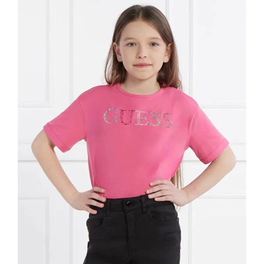Guess T-shirt | Regular Fit ze sklepu Gomez Fashion Store w kategorii Bluzki dziewczęce - zdjęcie 184514956