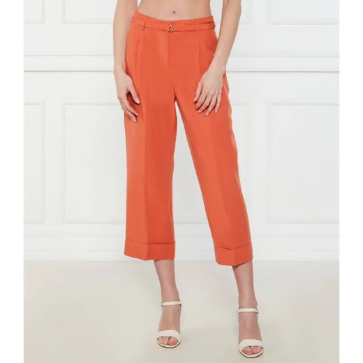 Liu Jo Spodnie | Relaxed fit | z dodatkiem lnu ze sklepu Gomez Fashion Store w kategorii Spodnie damskie - zdjęcie 184515028