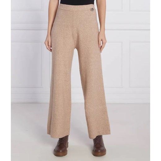 Liu Jo Rose Spodnie dzianinowe | Regular Fit | z dodatkiem wełny ze sklepu Gomez Fashion Store w kategorii Spodnie damskie - zdjęcie 184515256