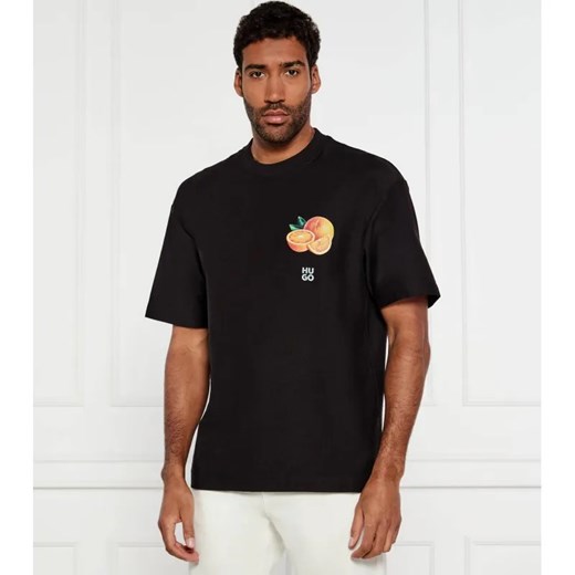 HUGO T-shirt Dartiee | Oversize fit ze sklepu Gomez Fashion Store w kategorii T-shirty męskie - zdjęcie 184515368