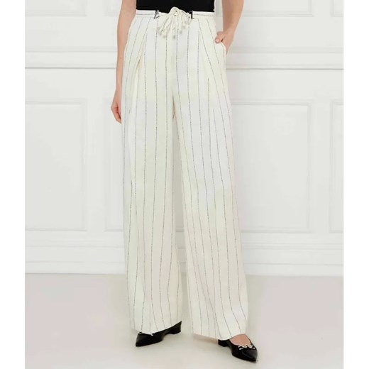 BOSS BLACK Lniane spodnie Tiana5 | Loose fit ze sklepu Gomez Fashion Store w kategorii Spodnie damskie - zdjęcie 184515568