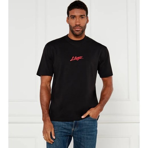 HUGO T-shirt Dlogotee | Loose fit ze sklepu Gomez Fashion Store w kategorii T-shirty męskie - zdjęcie 184515617