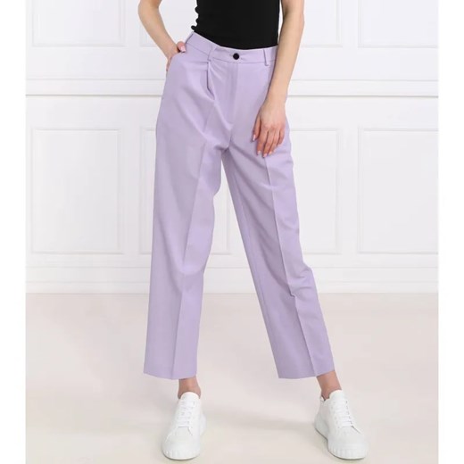 Karl Lagerfeld Spodnie | Regular Fit | z dodatkiem wełny ze sklepu Gomez Fashion Store w kategorii Spodnie damskie - zdjęcie 184515859