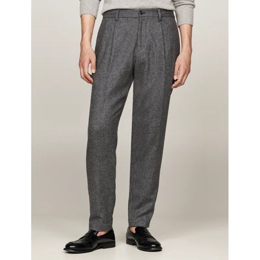 Tommy Hilfiger Wełniane Spodnie | Tapered fit ze sklepu Gomez Fashion Store w kategorii Spodnie męskie - zdjęcie 184515988