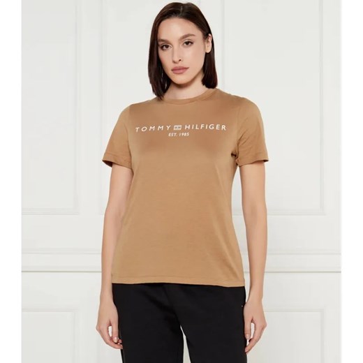 Tommy Hilfiger T-shirt | Regular Fit ze sklepu Gomez Fashion Store w kategorii Bluzki damskie - zdjęcie 184516028