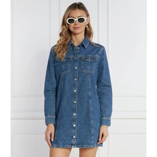 Tommy Jeans Sukienka ALINE LS | denim ze sklepu Gomez Fashion Store w kategorii Sukienki - zdjęcie 184516088